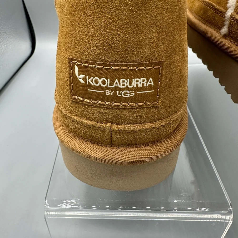 UGG Koolaburra Boots mid-calf Camel color Size 10 ready for winter in comfort - Picture 5 of 11